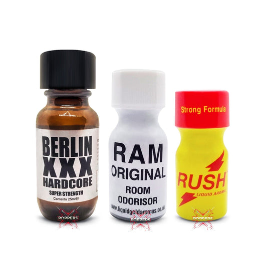 Berlin XXX 25ml - Ram 15ml - Rush 10ml