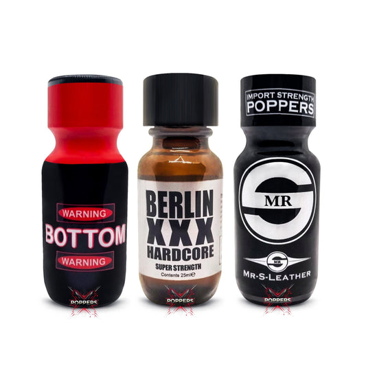 Bottom 25ml - Berlin XXX 25ml - Mr S Leather 22ml