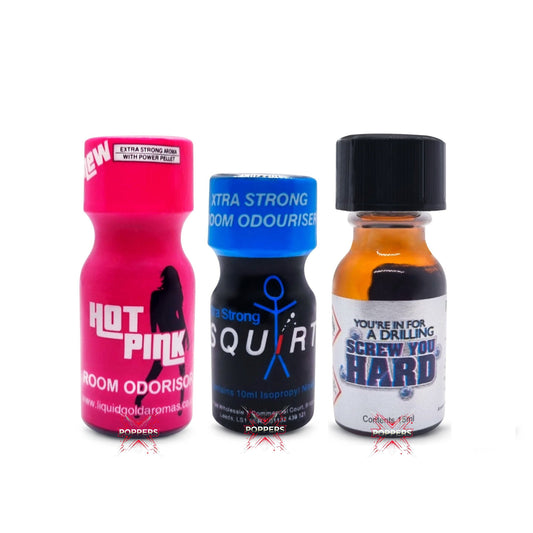 Hot Pink 15ml - Squirt 10ml - Screw You Hard 15ml