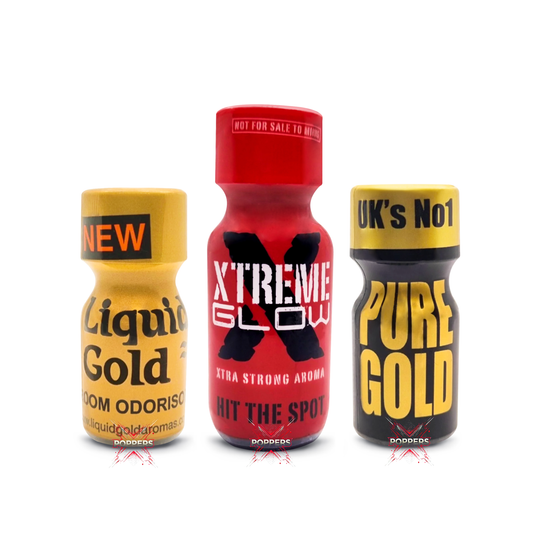 Liquid Gold 10ml - Xtreme Glow 22ml - Pure Gold 10ml